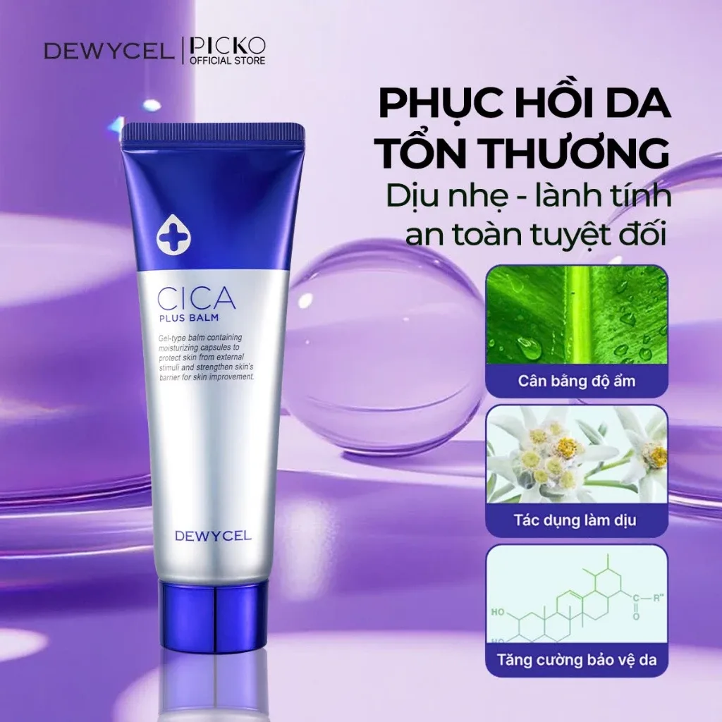 Kem dưỡng ẩm thế hệ mới DEWYCEL CICA PLUS BALM 50ml No ratings yet 12 Sold