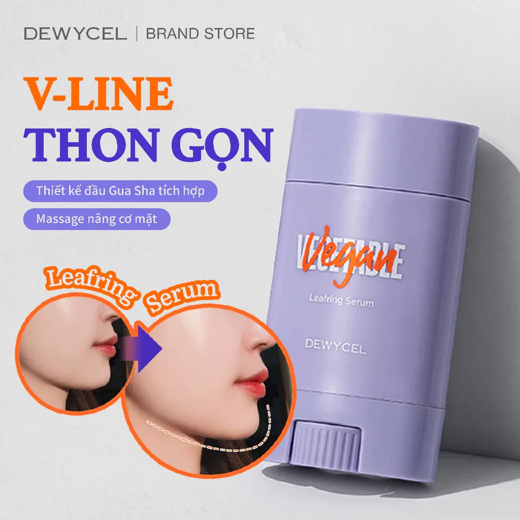 Kem định hình Vline - Giảm nọng mặt, mỡ mặt DEWYCEL LEAFRING SERUM 60ml